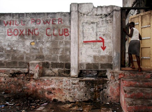 boxing gym in Ghana, Africa